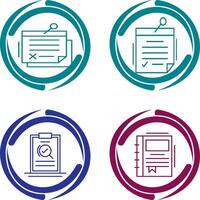 Note and Note Icon vector