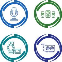 Microphone and Sound System Icon vector