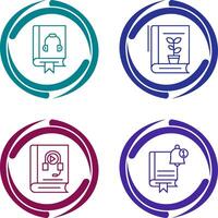 Audiobook and Botany Icon vector