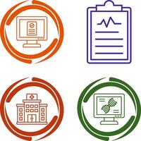 Online appointment and Clipboard Icon vector