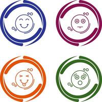 Smile and Neutral Icon vector