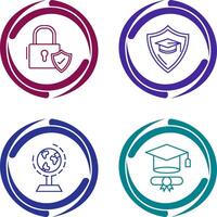 Secure and Education Icon vector