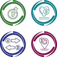 Profit and Heart Icon vector