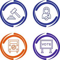 Gavel and Candidate Icon vector
