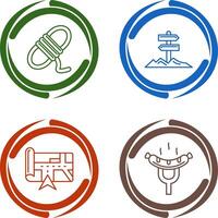 Direction and Rope Icon vector