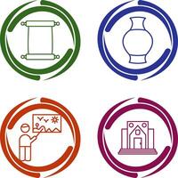 Scroll of Paper and Antique Icon vector