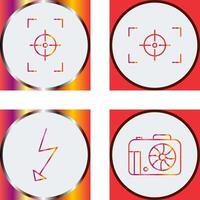 focus vertical and focus horizontal Icon vector
