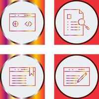 clean code and case study Icon vector