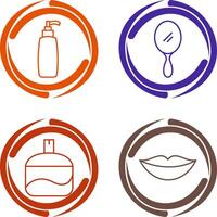 Cosmetic Product and Mirror Icon vector