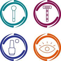 Brush and Razor Icon vector