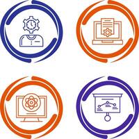 Time and Research Icon vector