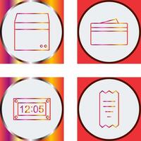 box and wallet Icon vector