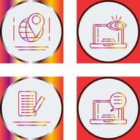 Map and Monitoring Icon vector