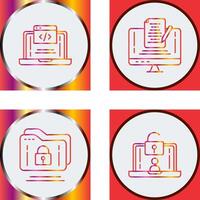 Coding and Note Icon vector