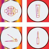 Approved and Creem Icon vector