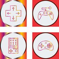 Direction Key and Gaming Control Icon vector