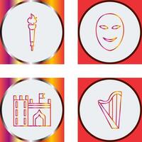 Museum Torch and Ancient Icon vector