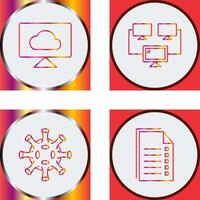 Cloud Systems and Connected Icon vector