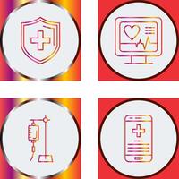 Protection and Plus Icon vector