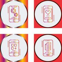 Setting and Favourite Icon vector