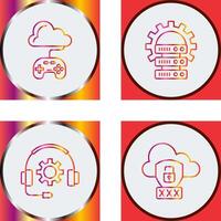 Gaming and Server Icon vector