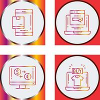 Package and Searching Icon vector