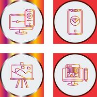 WIFI and Responsive Icon vector