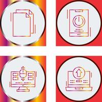 Copy and Power Icon vector