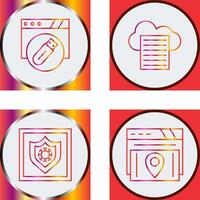 Sheet and Usb Flash Drive Icon vector