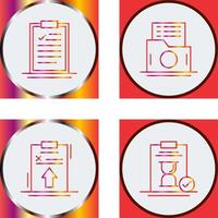 Clipboard and List Folder Icon vector