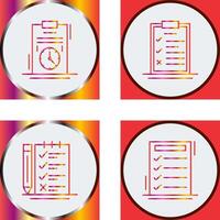 Time Management and Checklist Icon vector