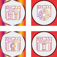 Dashboard and Browser Icon vector