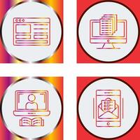 Web Design and Document Icon vector