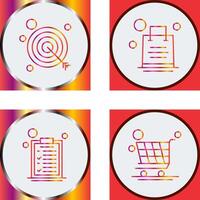 Shopping Bag and Target Icon vector