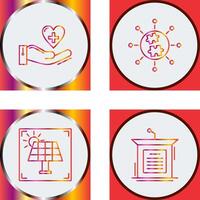 Puzzle and Care Icon vector