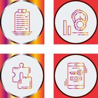 Check List and Performance Icon vector