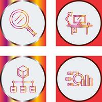 Search and Workspace Icon vector