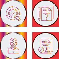 Research and Question Icon vector