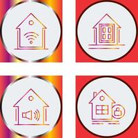 Smart Home and Window Icon vector