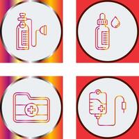 Oxygen and Dropper Icon vector
