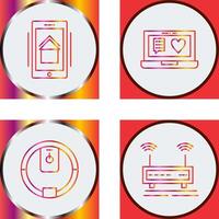 Smart Phone and Chat and Laptop Icon vector