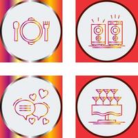 Banquet and Music Icon vector