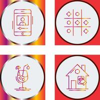 log and Tic Tac Toe Icon vector