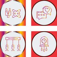 Socket and Chat Icon vector