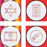 Networks and Mobile Applications Icon vector