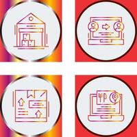 warehouse and delivery Icon vector