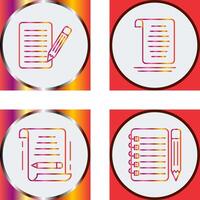 checklist and document Icon vector