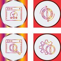 rating and refresh Icon vector