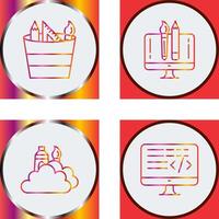 graphic tools and creative design Icon vector