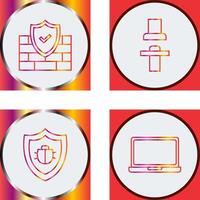 Firewall and Seat Icon vector